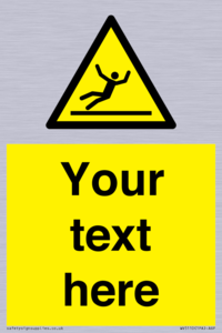 Custom Figure Slipping Sign